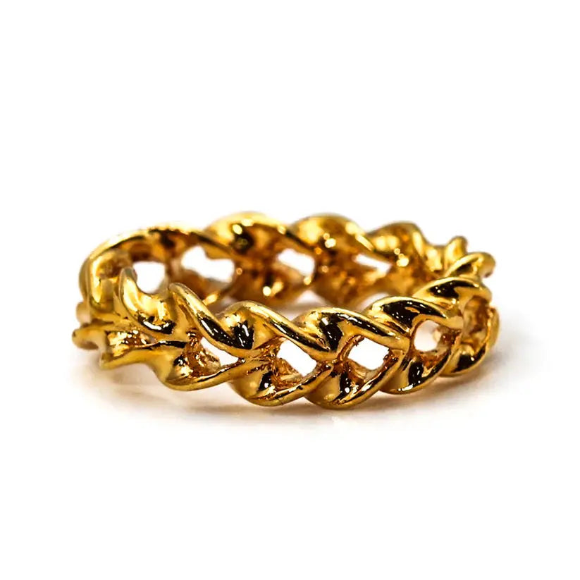Gold Optical Illusion Ring Magic Trick-Magic Makers Inc-Photo 2