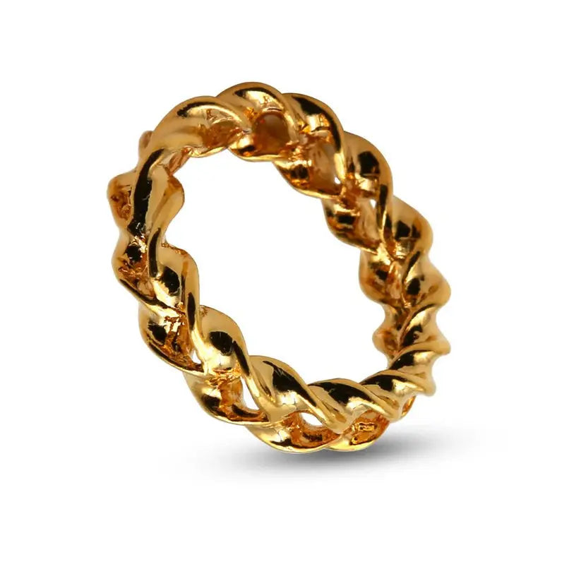 Gold Optical Illusion Ring Magic Trick-Magic Makers Inc-Photo 3