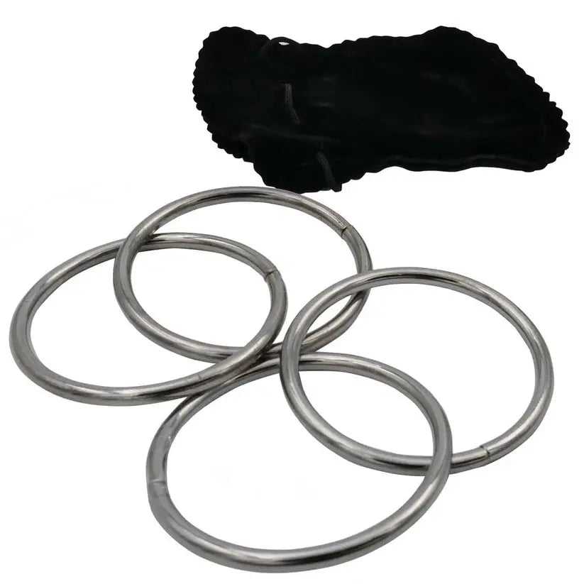 Magic Linking Rings Trick - Pocket Size-Magic Makers Inc Photo 2